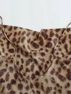 Vestido Tule Midi - Leopard