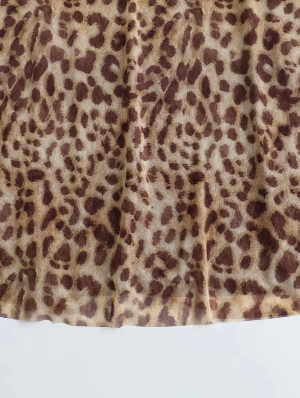 Vestido Tule Midi - Leopard