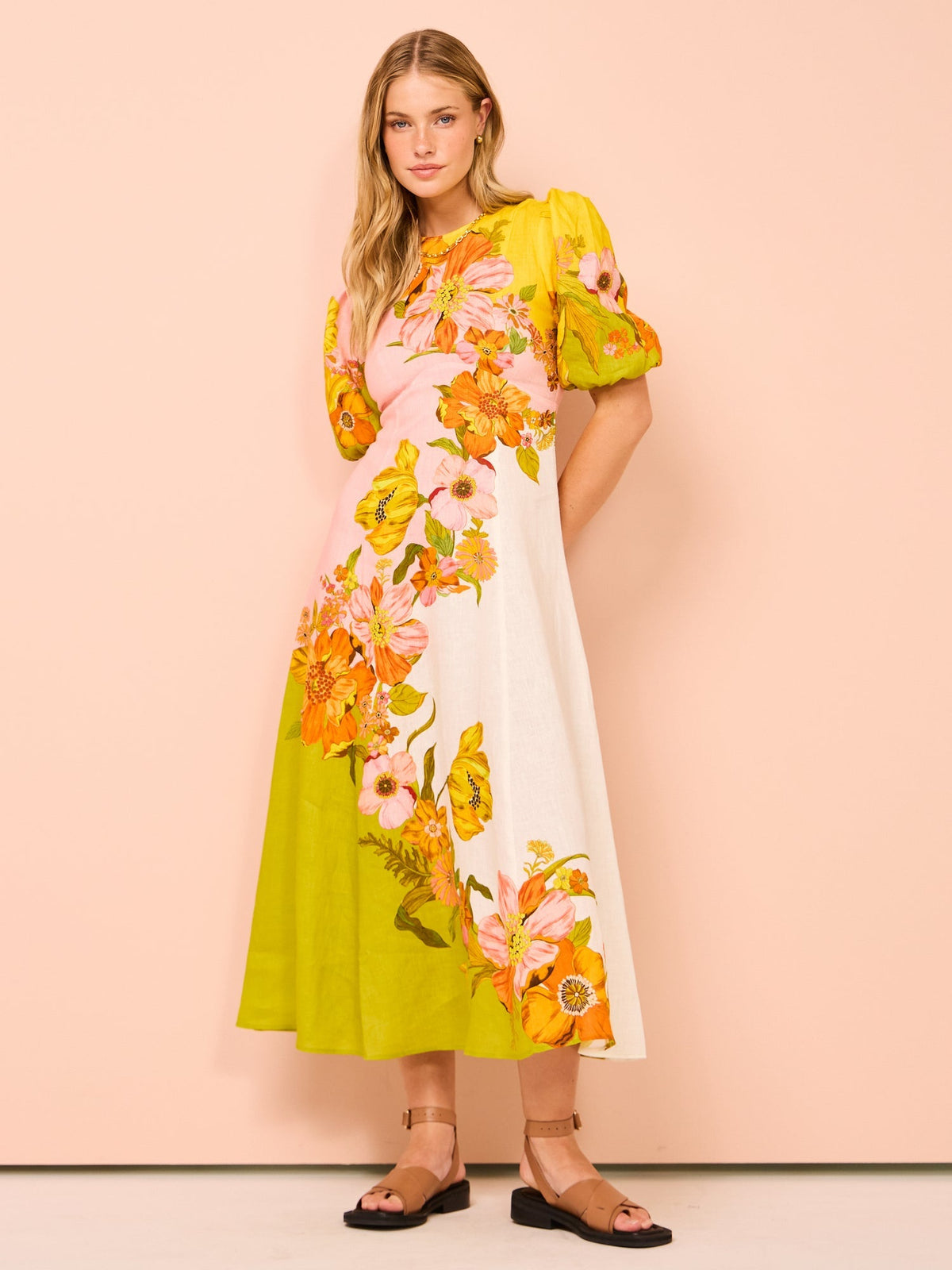 Vestido Longo Estampa Floral - Spring