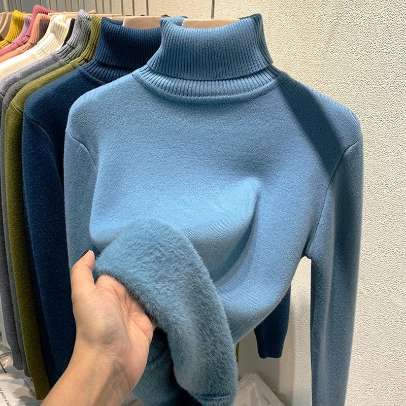 suéter peluciado  Suéter  sueter peluciado feminino gola alta