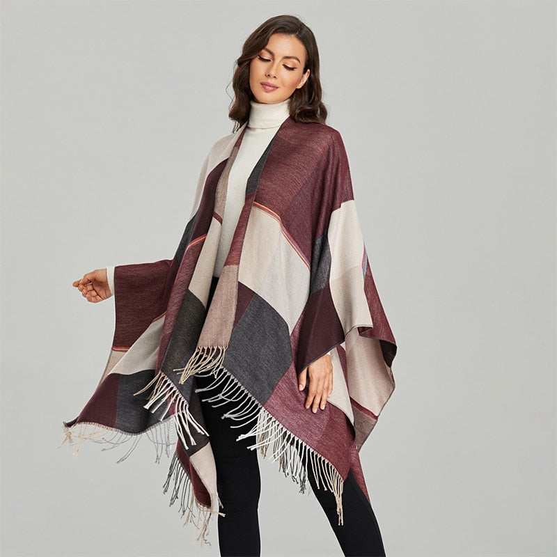 Poncho Feminino de Inverno - Latifa