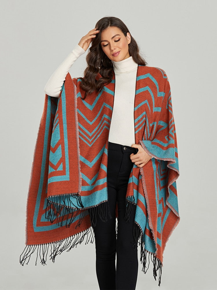 Poncho Feminino com Técido Premium - Bru