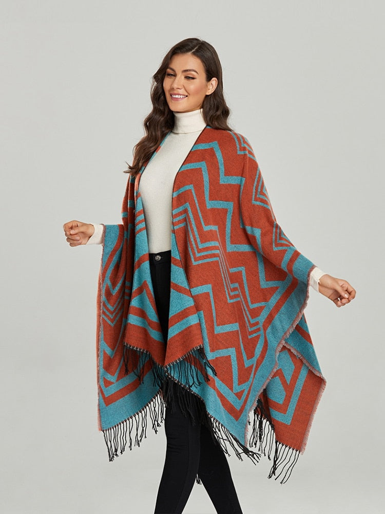 Poncho Feminino com Técido Premium - Bru