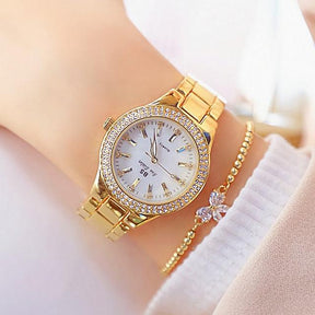 Relógio Feminino de Luxo - Gold + Brinde Exclusivo